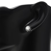 Mother of Pearl Oval Earrings - e362